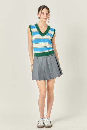 ENGLISH FACTORY - English Factory - Wide Stripe Sleeveless Top - TOPS available at Objectrare