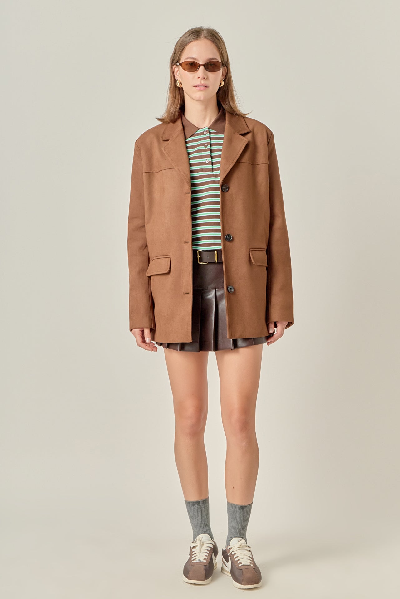 ENGLISH FACTORY - Faux Suede Jacket - JACKETS available at Objectrare