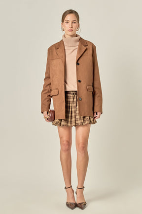 ENGLISH FACTORY - Faux Suede Jacket - JACKETS available at Objectrare
