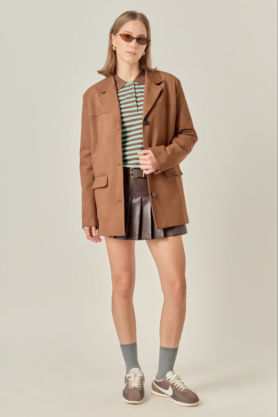 ENGLISH FACTORY - Faux Suede Jacket - JACKETS available at Objectrare