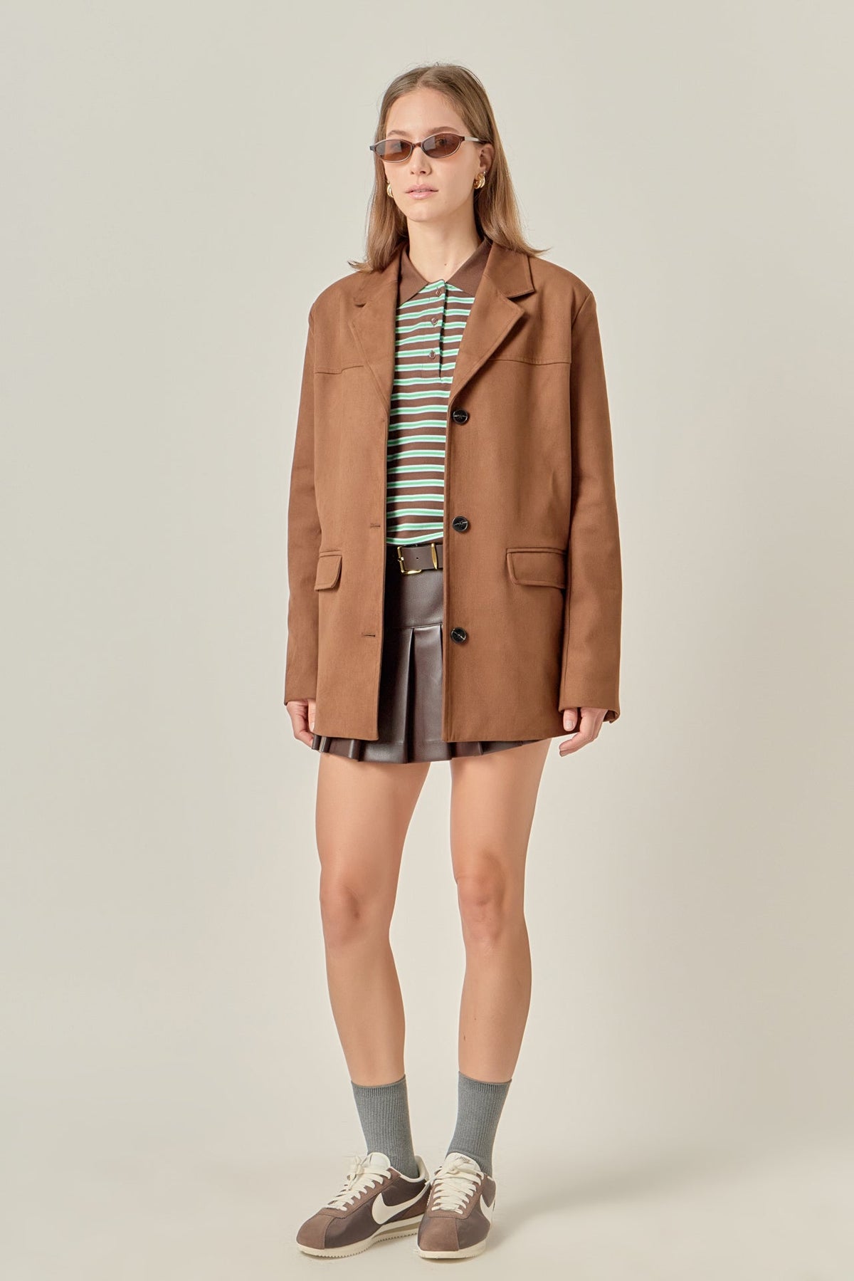 ENGLISH FACTORY - Faux Suede Jacket - JACKETS available at Objectrare