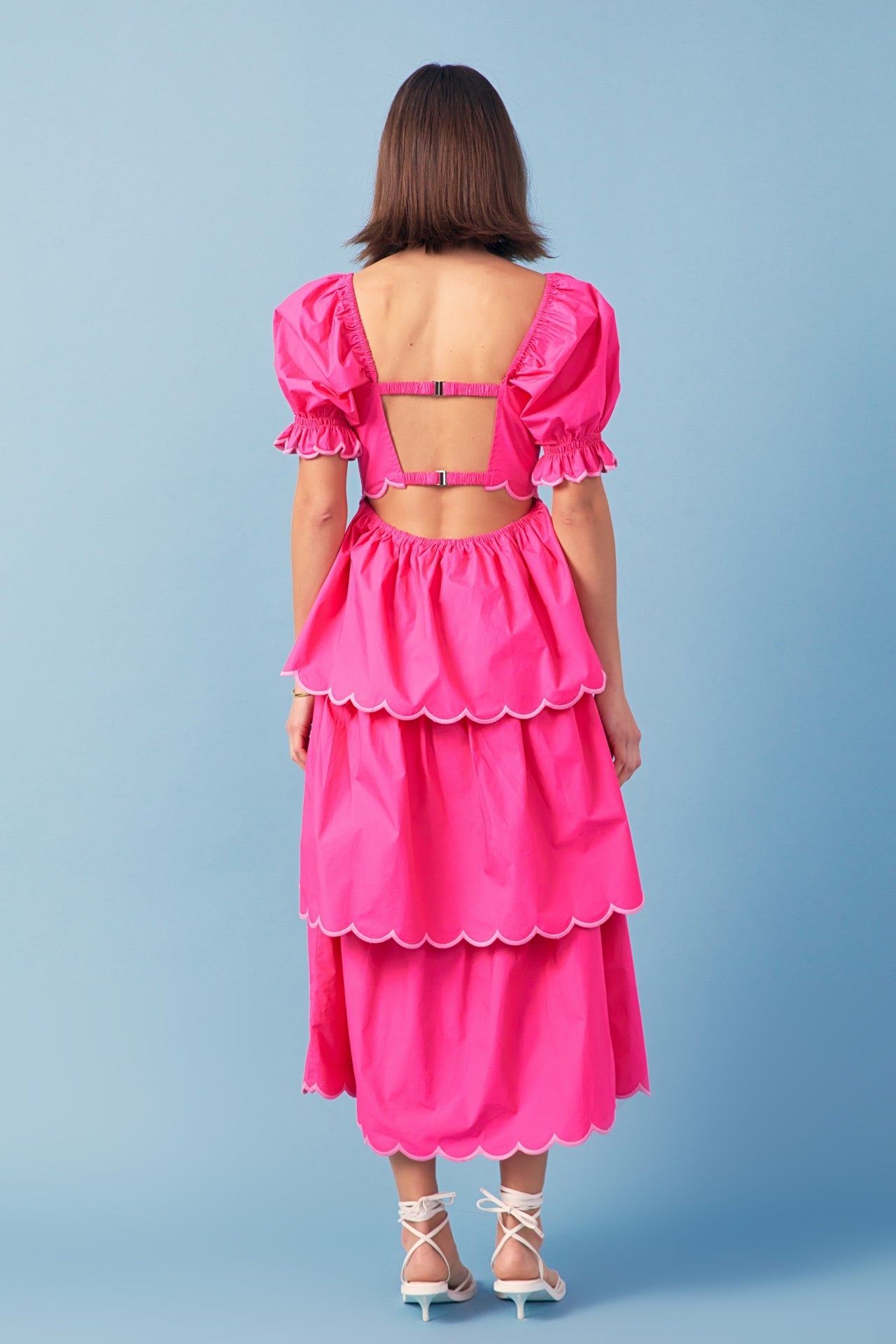 ENGLISH FACTORY - Scallop Tiered Dress - DRESSES available at Objectrare