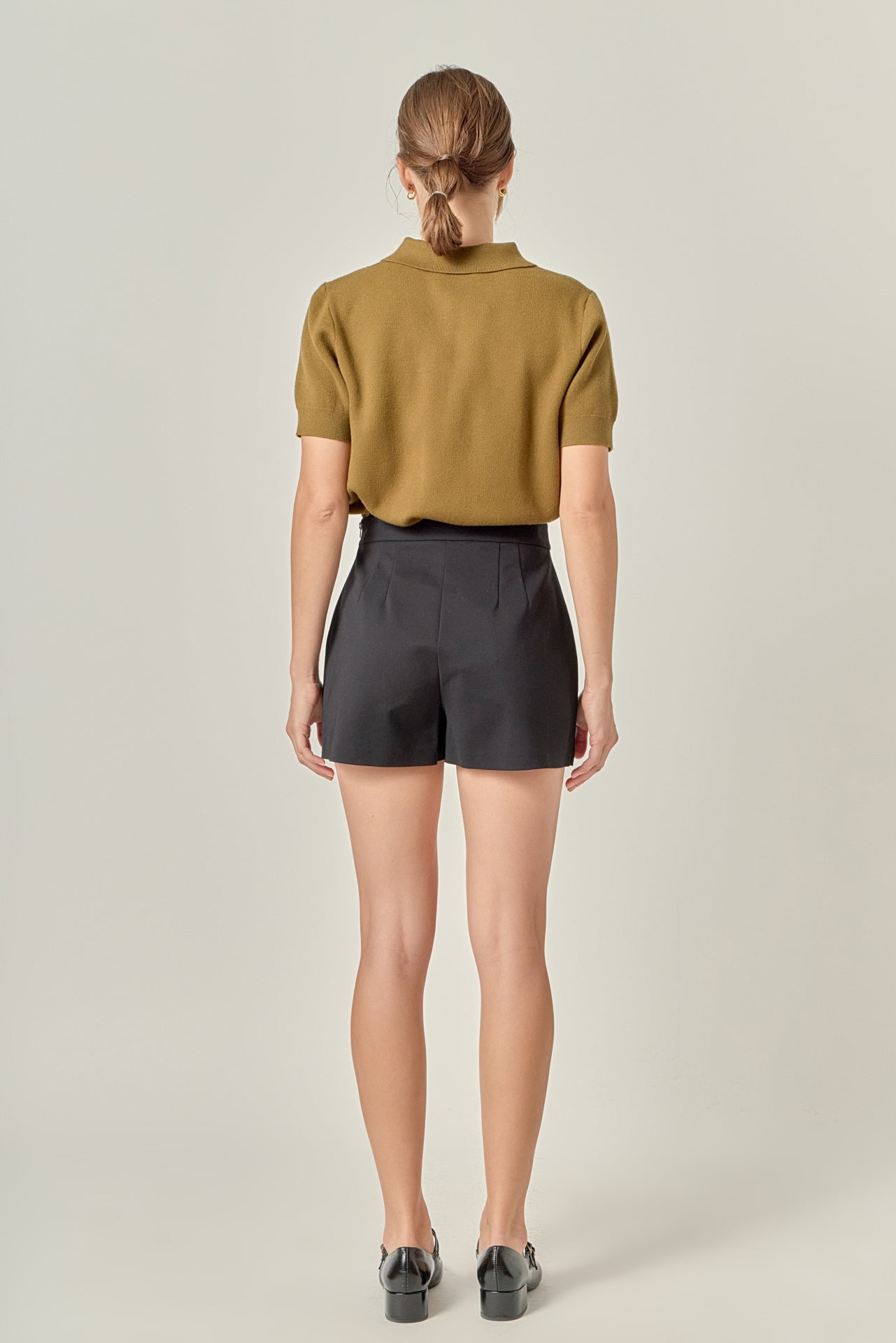 ENGLISH FACTORY - Polo Knit Top - TOPS available at Objectrare