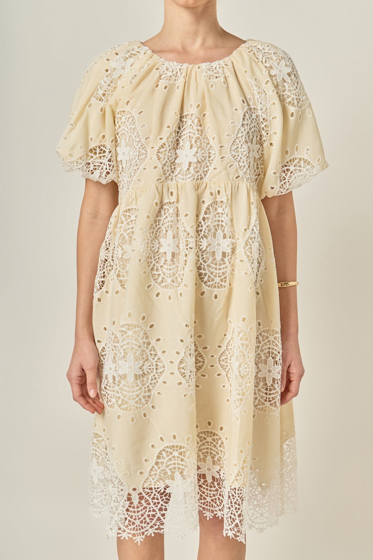 ENGLISH FACTORY - Amelie Eyelet Dress - DRESSES available at Objectrare