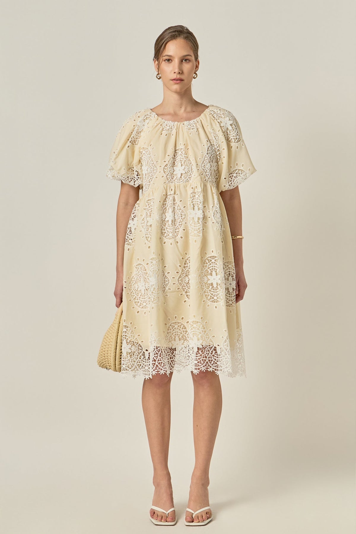 ENGLISH FACTORY - Amelie Eyelet Dress - DRESSES available at Objectrare