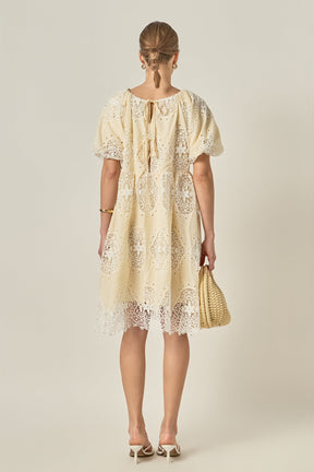 ENGLISH FACTORY - Amelie Eyelet Dress - DRESSES available at Objectrare