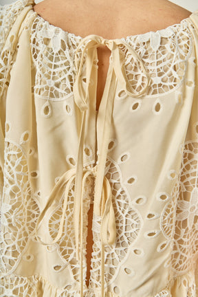 ENGLISH FACTORY - Amelie Eyelet Dress - DRESSES available at Objectrare