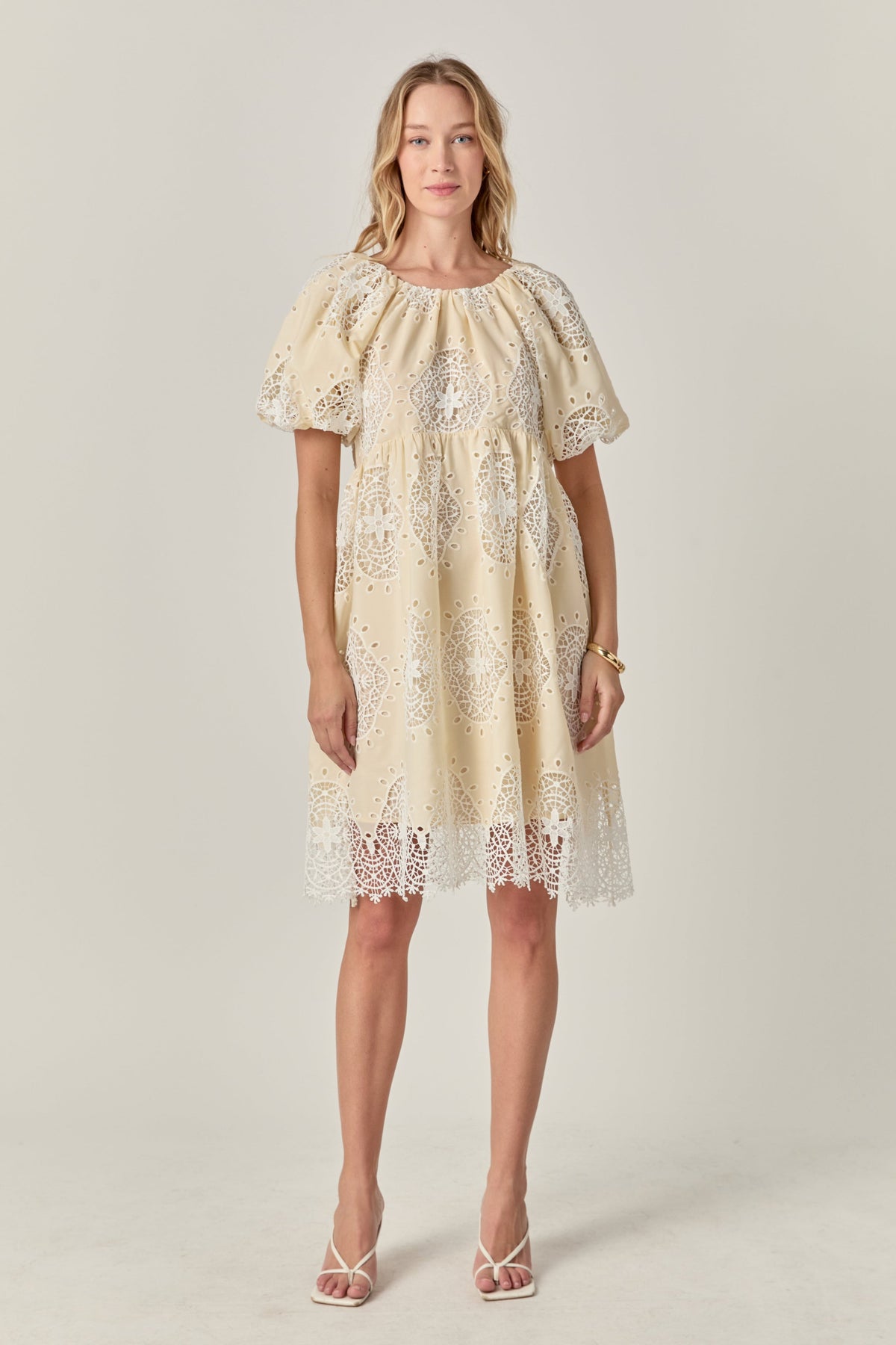 ENGLISH FACTORY - The Amelie Eyelet Dress - DRESSES available at Objectrare