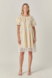 ENGLISH FACTORY - The Amelie Eyelet Dress - DRESSES available at Objectrare