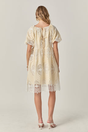 ENGLISH FACTORY - The Amelie Eyelet Dress - DRESSES available at Objectrare