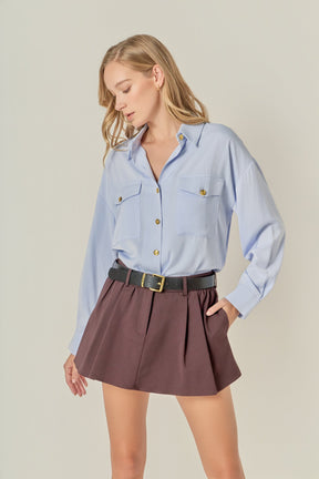 ENGLISH FACTORY - Mini Ruffle Skort - SKORTS available at Objectrare