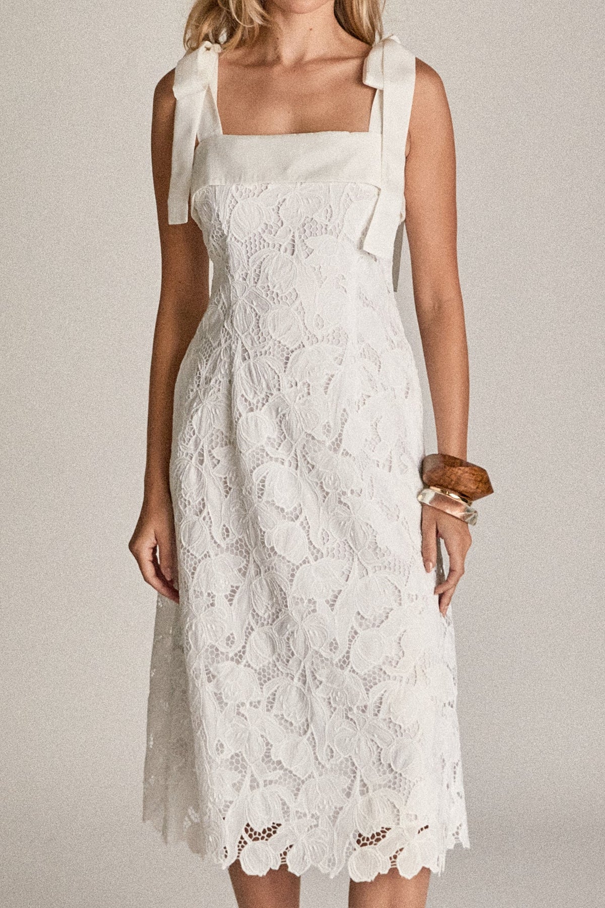 Bow Belle Lace Midi