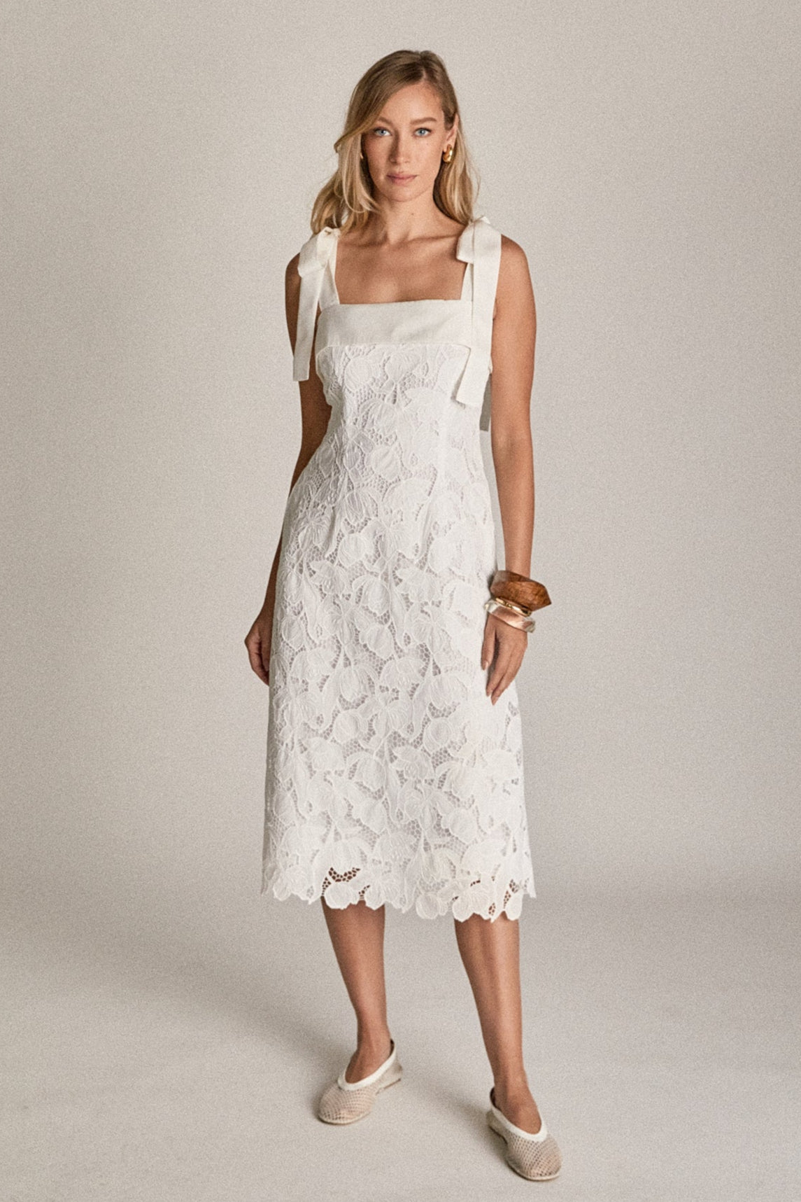 Bow Belle Lace Midi