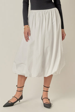 ENGLISH FACTORY - Balloon Midi Skirt - SKIRTS available at Objectrare