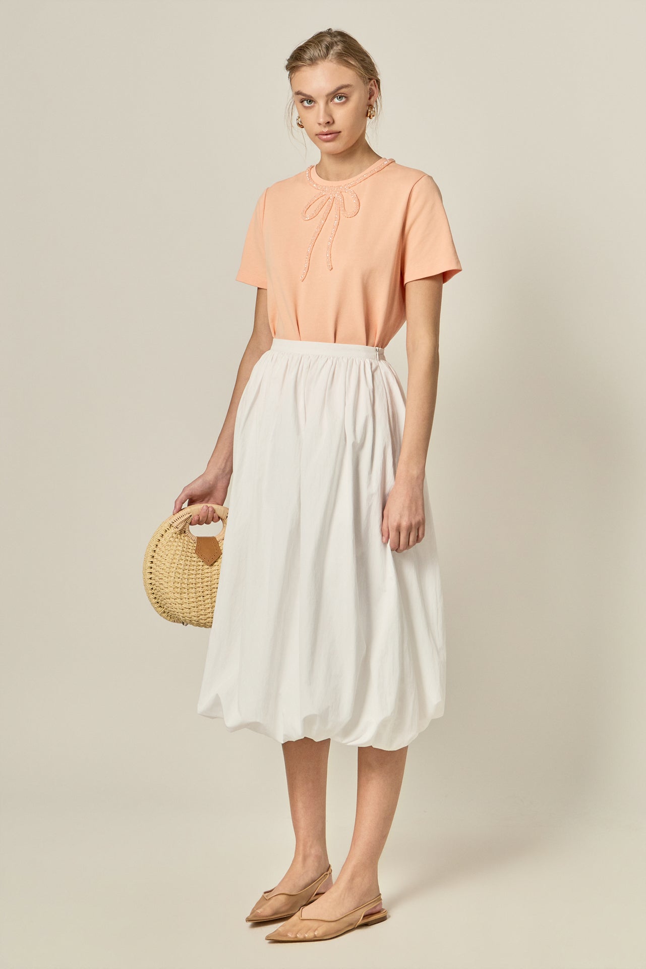 ENGLISH FACTORY - Balloon Midi Skirt - SKIRTS available at Objectrare