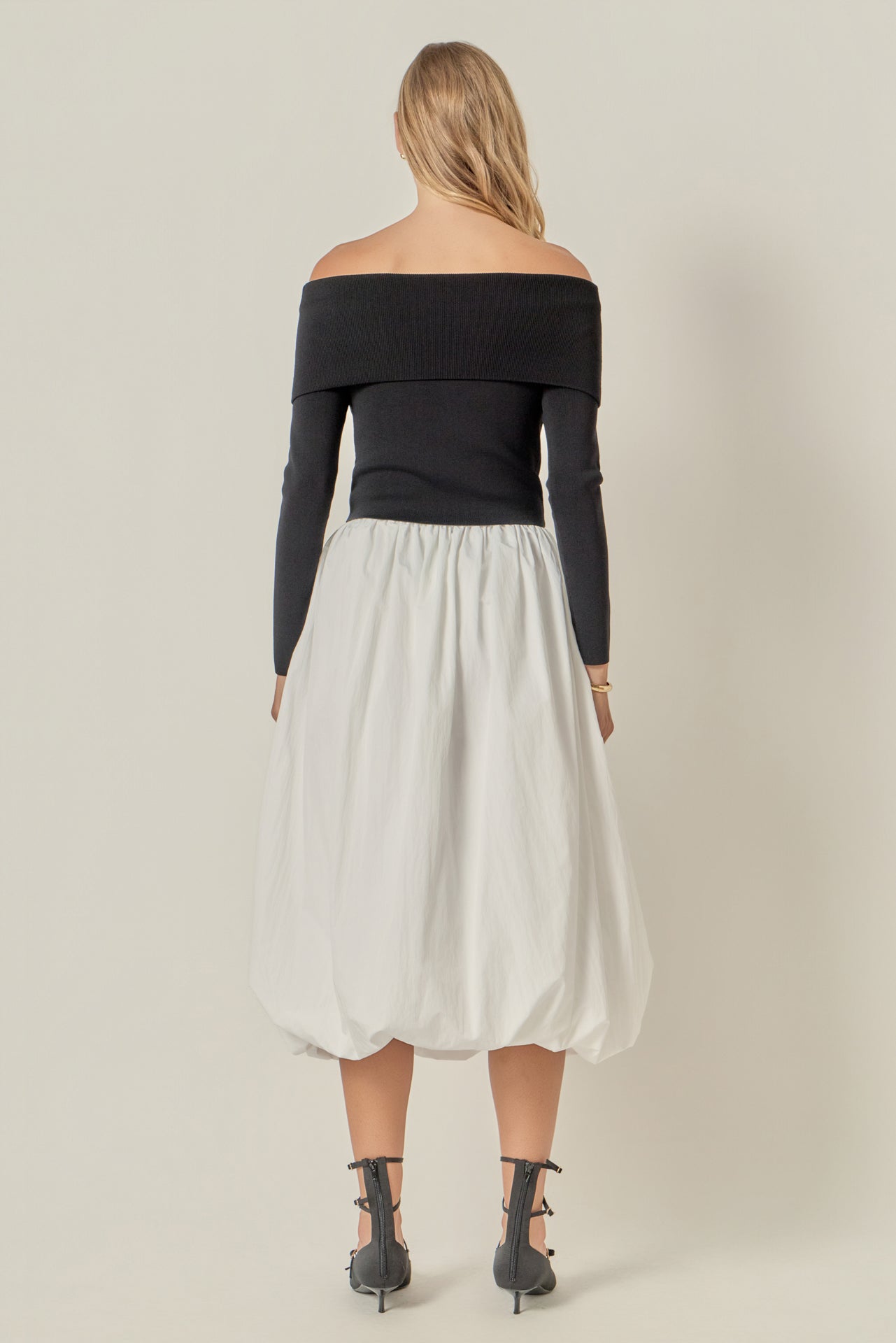ENGLISH FACTORY - Balloon Midi Skirt - SKIRTS available at Objectrare