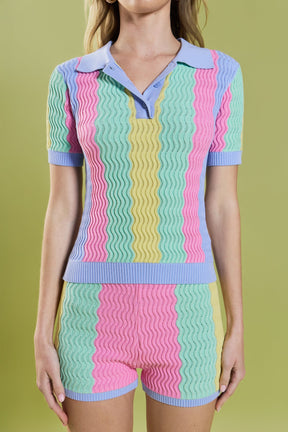 ENGLISH FACTORY - Annelise Polo Top - TOPS available at Objectrare