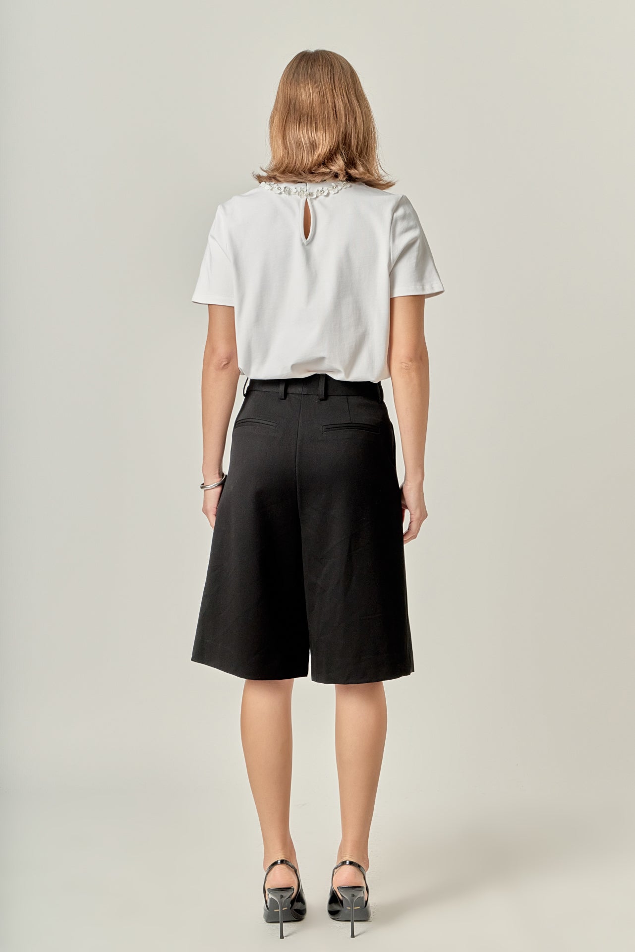 ENGLISH FACTORY - Bow Bead Detail Top - TOPS available at Objectrare