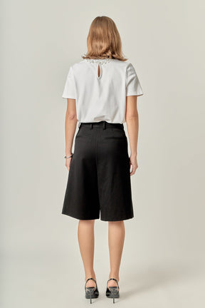 ENGLISH FACTORY - Bow Bead Detail Top - TOPS available at Objectrare