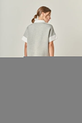 ENGLISH FACTORY - Scuba Collar Sweatshirt - TOPS available at Objectrare