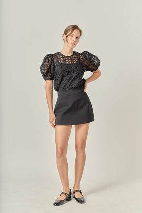 ENGLISH FACTORY - Floral Texture Top - TOPS available at Objectrare