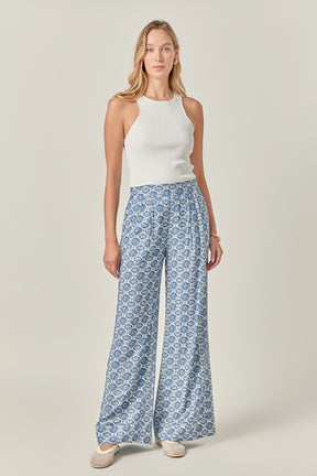 Printed High Waisted Pants