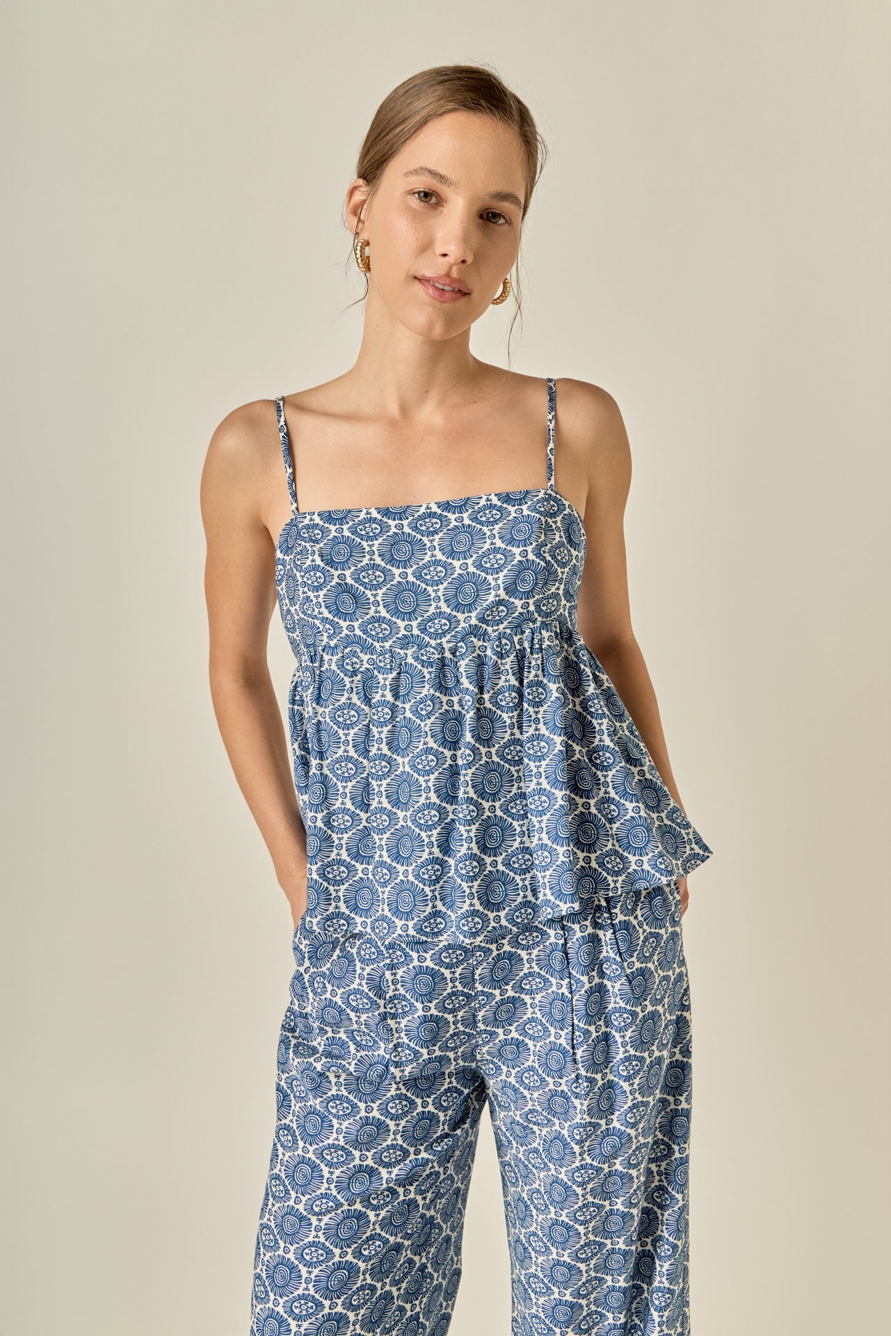 ENGLISH FACTORY - Printed Babydoll Top - TOPS available at Objectrare