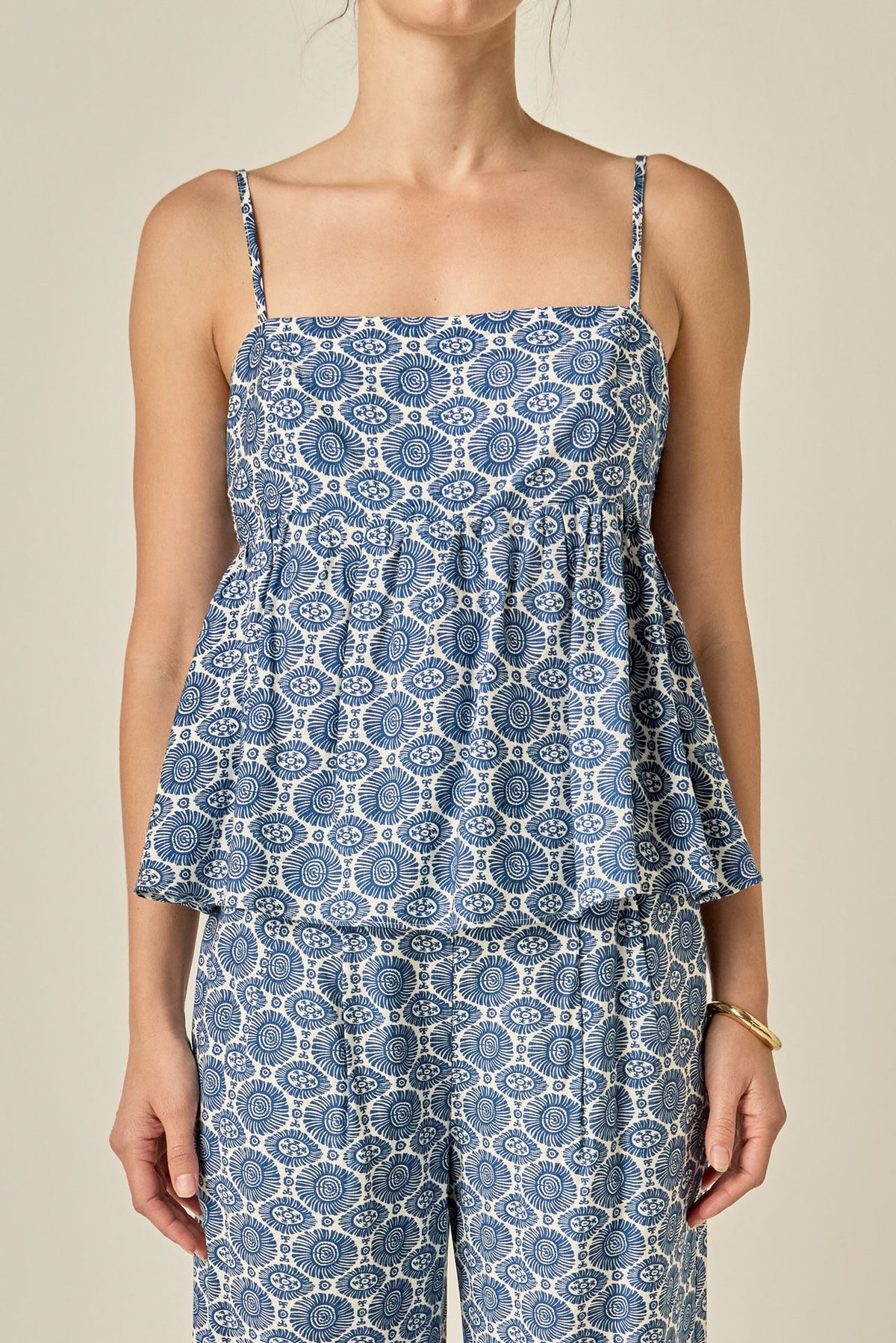 ENGLISH FACTORY - Printed Babydoll Top - TOPS available at Objectrare