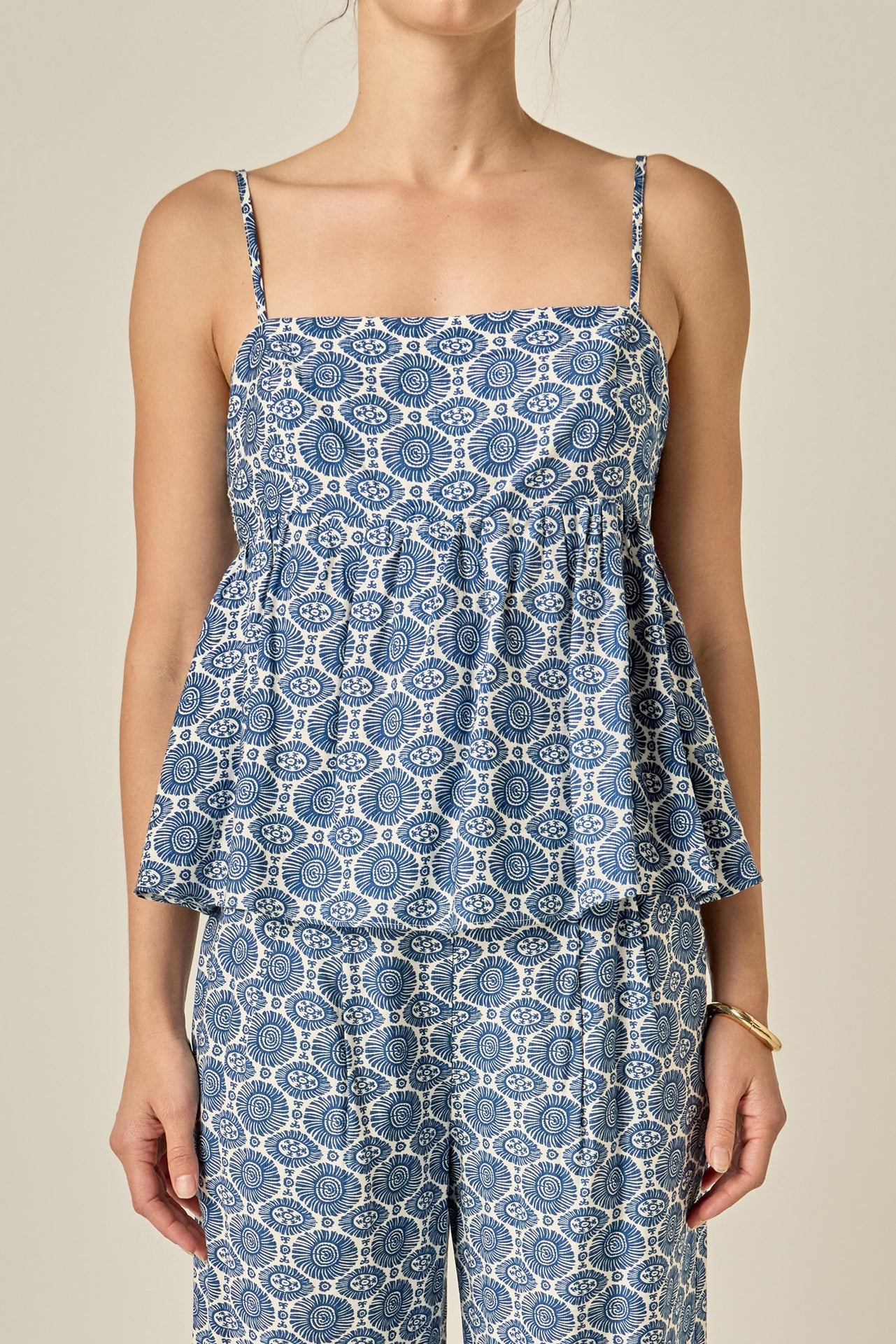 ENGLISH FACTORY - Printed Babydoll Top - TOPS available at Objectrare