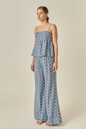 ENGLISH FACTORY - Printed Babydoll Top - TOPS available at Objectrare
