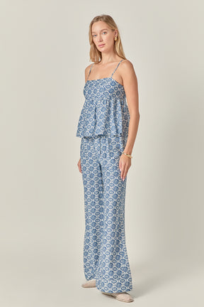 Printed Babydoll Top