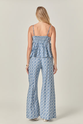 Printed Babydoll Top