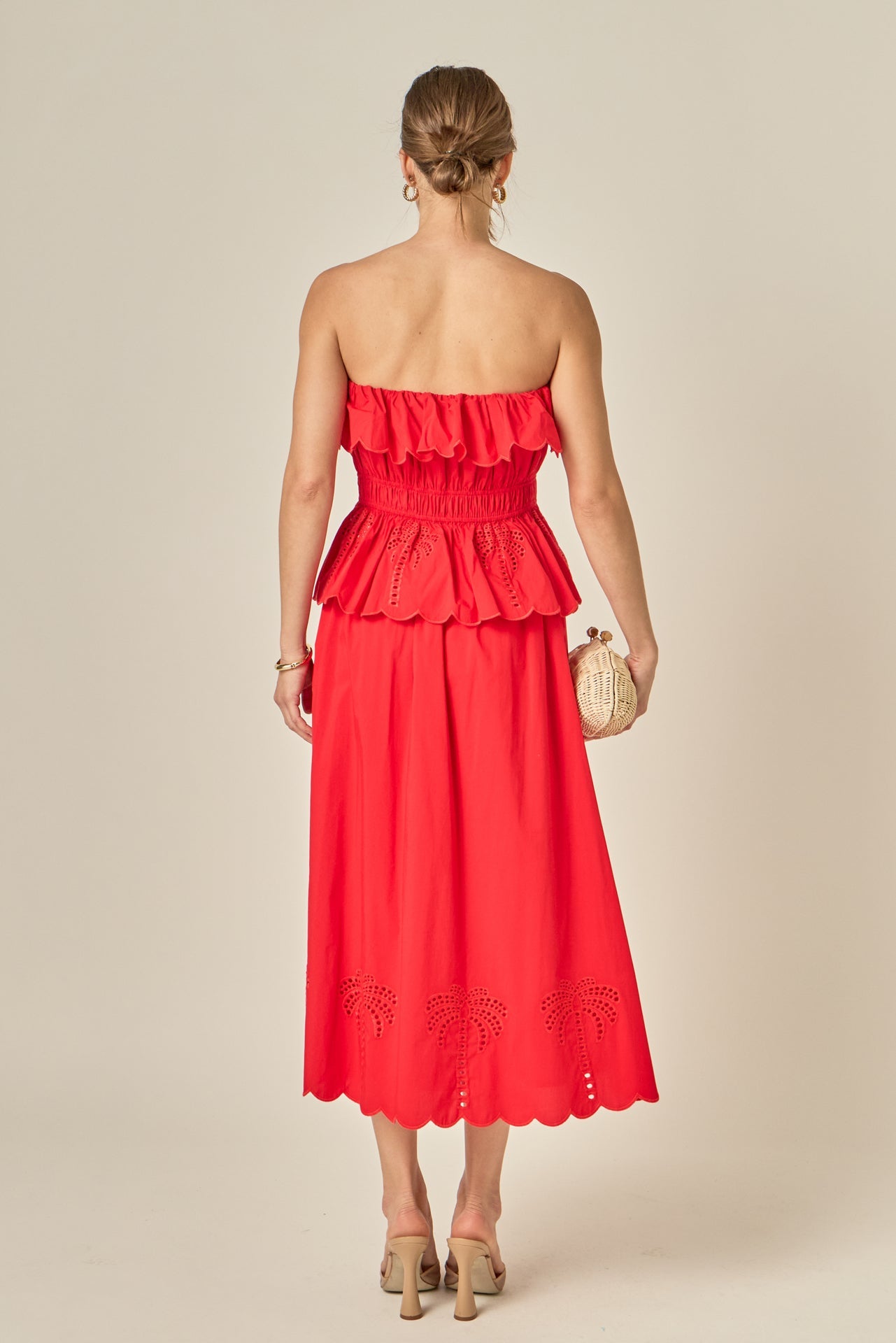 ENGLISH FACTORY - Sweet Scallop Midi Skirt - SKIRTS available at Objectrare