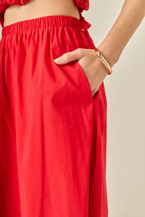 ENGLISH FACTORY - Sweet Scallop Midi Skirt - SKIRTS available at Objectrare