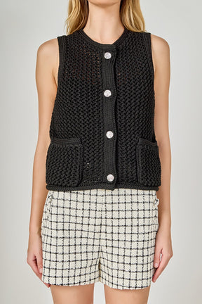 ENDLESS ROSE - Sleeveless Knit Top - TOPS available at Objectrare