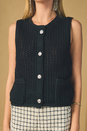 ENDLESS ROSE - Sleeveless Knit Top - TOPS available at Objectrare