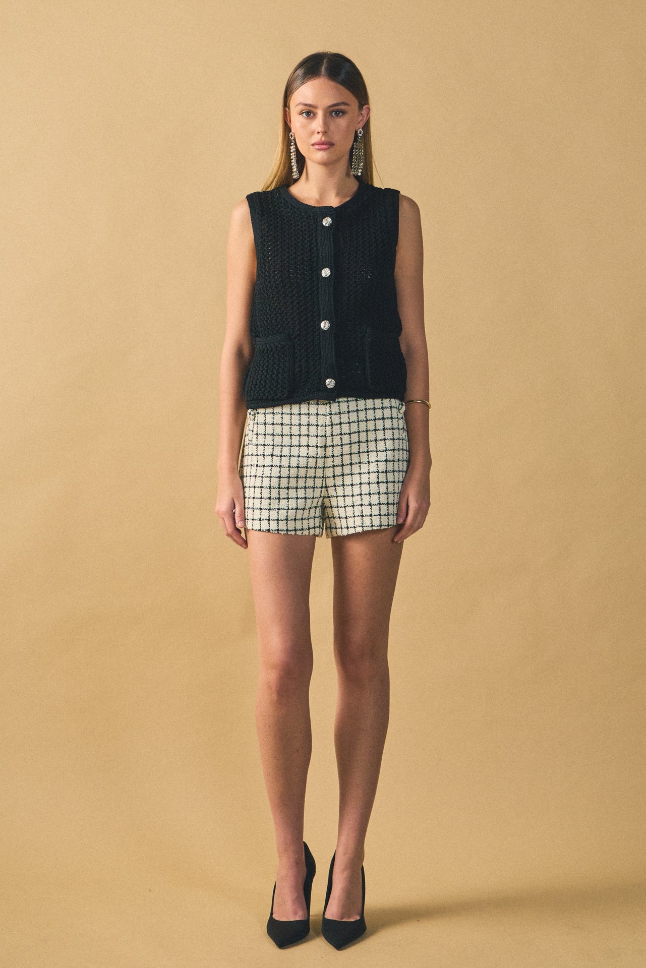 ENDLESS ROSE - Sleeveless Knit Top - TOPS available at Objectrare