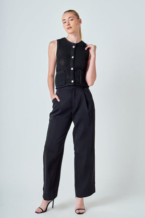 ENDLESS ROSE - Sleeveless Knit Top - TOPS available at Objectrare