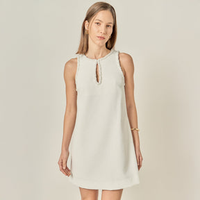 ENGLISH FACTORY - Textured Mini Dress - DRESSES available at Objectrare