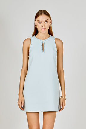 ENGLISH FACTORY - Textured Mini Dress - DRESSES available at Objectrare