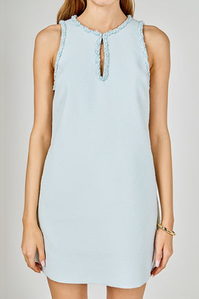 ENGLISH FACTORY - Textured Mini Dress - DRESSES available at Objectrare