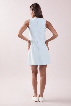 ENGLISH FACTORY - Textured Mini Dress - DRESSES available at Objectrare