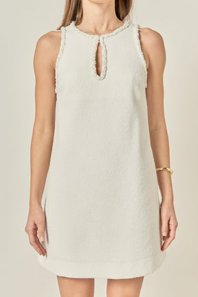 ENGLISH FACTORY - Textured Mini Dress - DRESSES available at Objectrare