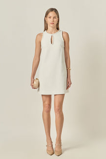 ENGLISH FACTORY - Textured Mini Dress - DRESSES available at Objectrare