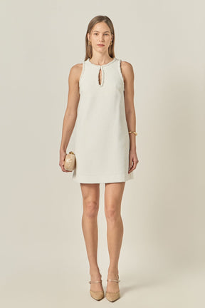 ENGLISH FACTORY - Textured Mini Dress - DRESSES available at Objectrare