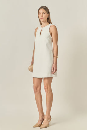 ENGLISH FACTORY - Textured Mini Dress - DRESSES available at Objectrare