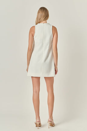 ENGLISH FACTORY - Textured Mini Dress - DRESSES available at Objectrare