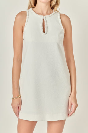 ENGLISH FACTORY - Textured Mini Dress - DRESSES available at Objectrare