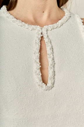 ENGLISH FACTORY - Textured Mini Dress - DRESSES available at Objectrare