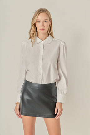 ENGLISH FACTORY - Lace Trim Shirt - BLOUSES available at Objectrare